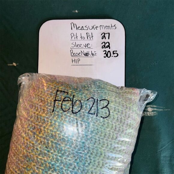 Lane Bryant Plus Size 22 Orange Ombre Chunky Knit Cardigan Sweater - Picture 6 of 6